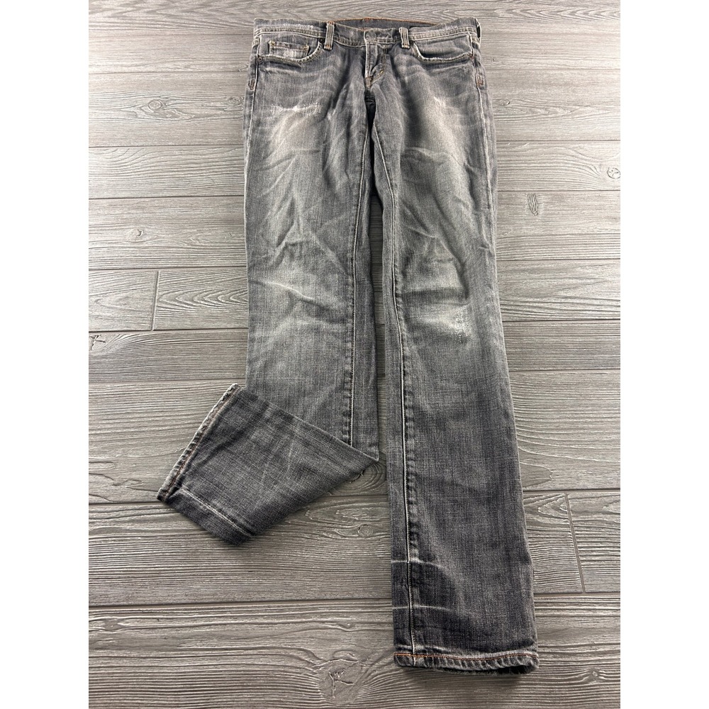 Citizens of Humanity Grey Straight Leg Jeans Low Rise Size 28 Style 155-088